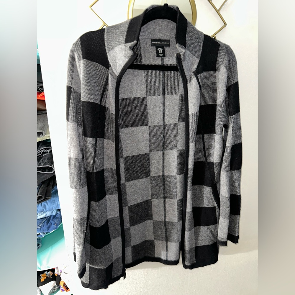 Adrienne Vittadini Zip up sweater